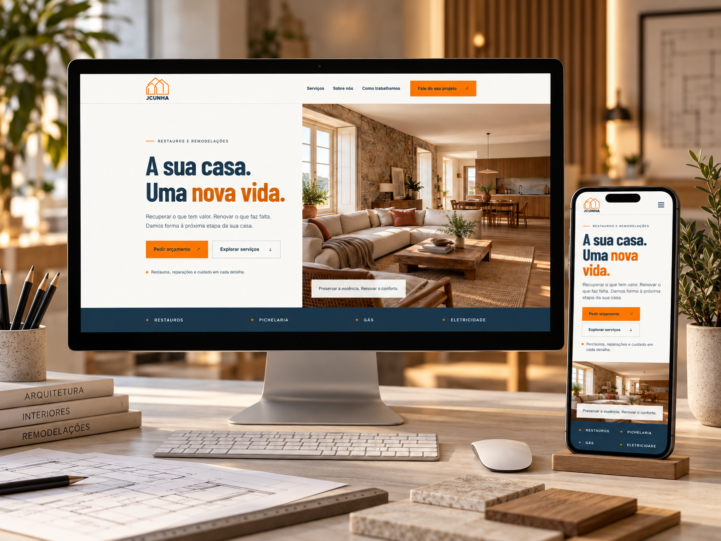 Apresentação do website JCunha